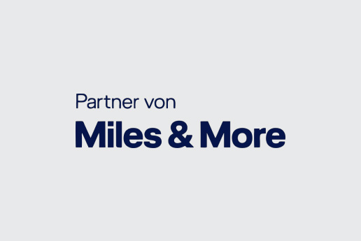 Logo mit Schriftzug "Partner von Miles & More"