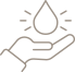 waer Symbolgrafik Wasser Hand