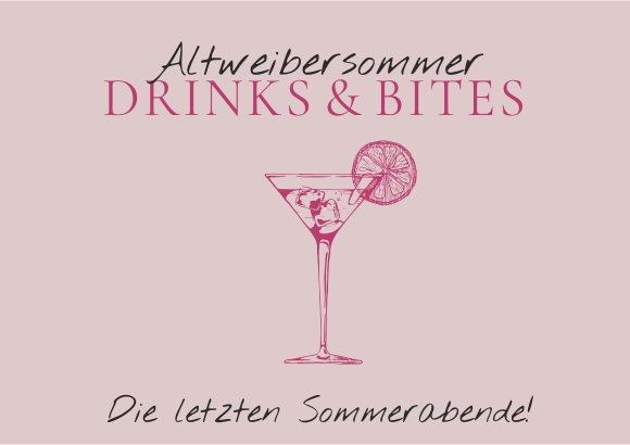 Cocktaildarstellung für die Drinks and Bites Abende