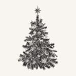 Weihnachtsbaum zum Weihnachstmenü im Lindner