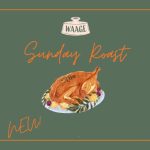 Ein Sonntagsbraten gezeichnet mit Beschriftung Sunday Roast
